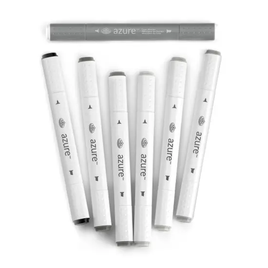 RM-904GRY | Azure&trade; 7pc Grayscale Color Marker Set {5}