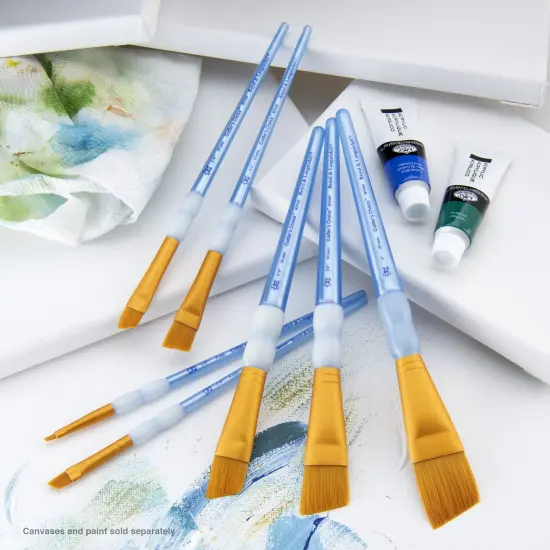 RCC 304 | Crafter's Choice&trade; 7pc Golden Taklon Angular Brush Set {5}