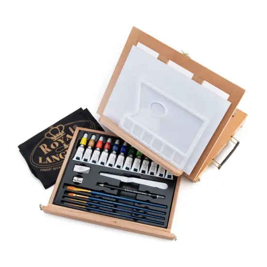 REA4901 | Essentials&trade; 27pc Acrylic Painting Travel Easel Art Set {4}