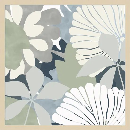 Big Retro Flowers II by Flora Kouta Wood Framed Wall Art Print {1}