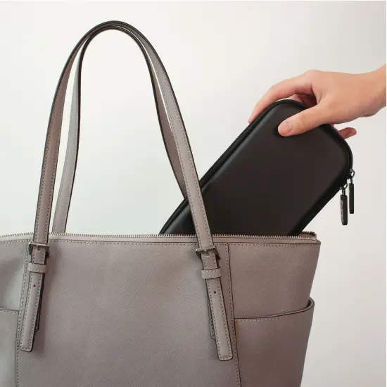 Insten Carrying Travel Case with 10 Game Card Slots For Nintendo Switch & OLED Model Console and Accessories, Portable Hard Cover Pouch for Girls Boys, Black {4}