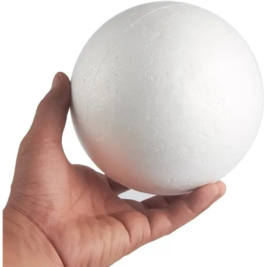2 Pack Foam Balls for Crafts, 6-Inch Round White Polystyrene Spheres for DIY Projects, Ornaments, School Modeling, Drawing {7}