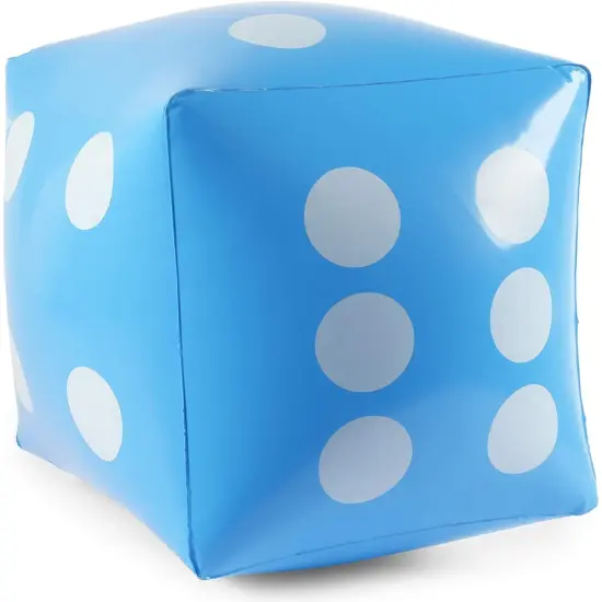 9 Pieces Giant Inflatable Dice with a Pump, Jumbo Die Set for Pool Floating Toys (3 Colors, 12 inches) Multicolor {6}