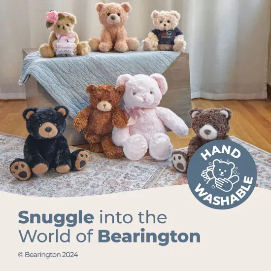 Bearington Curlie Plush Teddy Bear Stuffed Animal, 10.5 Inch, For Ages 1-14 Brown {3}