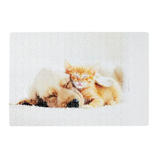 15 Pack Blank Sublimation Puzzles, Custom Puzzle for DIY Crafts, White Cardboard Heat Press Jigsaw, 16x11 in, 300 Pieces, Bulk {5}