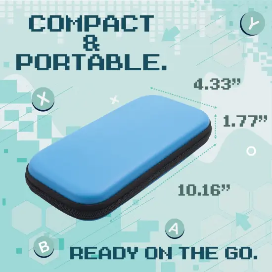 For Nintendo Switch Lite Carrying Case Cover, Protective Travel Hard Shell for Girls Boys, Blue {7}