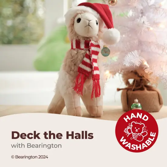 Bearington Holly The Holiday Llama Christmas Plush, 10 Inch Llama Stuffed Animal, Ideal Christmas Llama Gift for Toddlers, Kids & Teens, For Ages 3-14 Brown {3}