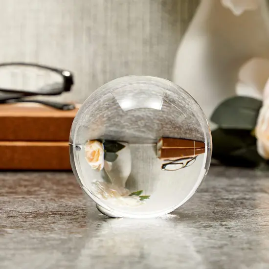 2 Pack Clear Acrylic Fushigi Juggling Balls with Velvet Bag for Beginners {4}