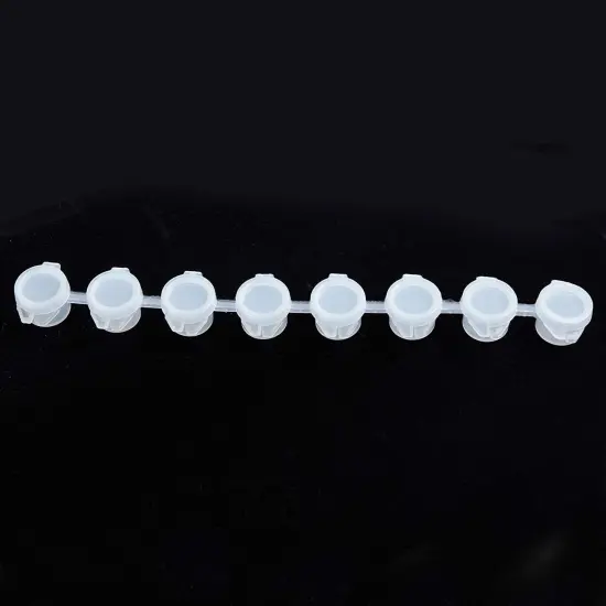 Empty Paint Pot Pod Strips, Storage Containers (6ml/0.2 oz, 240 Pots, 30 Strips) White {7}