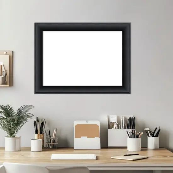 Nero Black Framed Dry Erase Magnetic Board {6}