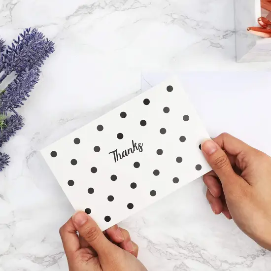 48 Pack Blank Thank You Cards with Envelopes, 4x6 Notecards for Birthday, Wedding, Graduation, 6 Designs {6}