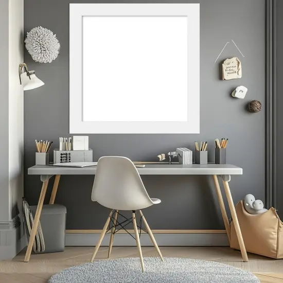 Corvino Framed Dry Erase Magnetic Board White {5}