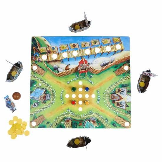HABA Valley of The Vikings: Fun Kids Board Games, Action-Packed Barrel Bowling Adventure Games for Ages 6+, 2019 Children's Game of The Year Winner Multicolor {3}