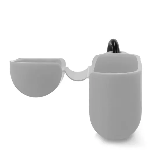 Insten Silicone Case Compatible with Airpods 3 3rd Gen 2021 Earbuds Protective Cover, Front LED Visible, with Carrying Keychain for Girls Women Boys Men, Gray Grey {5}