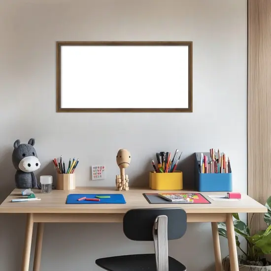 Lucie Framed Dry Erase Magnetic Board Light Bronze {5}