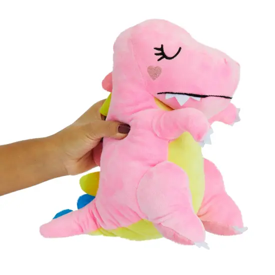 Small Pink Plush Dinosaur Stuffed Animal Toy for Gifts, 10 In Dinosaur Stuffed Animal {3}