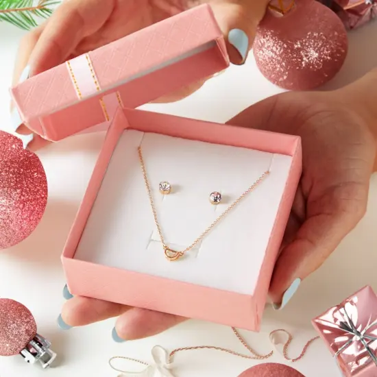 12 Pack Cardboard Jewelry Gift Boxes with Lids & Bows for Ring Necklace Bracelet Earrings Display, 4 Colors, 3.5 x 1 in Multicolor {2}