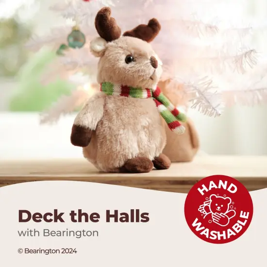 Bearington Bucky Reindeer Christmas Stuffed Animal, Christmas Plushies, 7 Inch Plush Reindeer, Ideal Stuffed Christmas Animals Gift for Toddlers, Kids & Teens, For Ages 3-14 Brown {3}