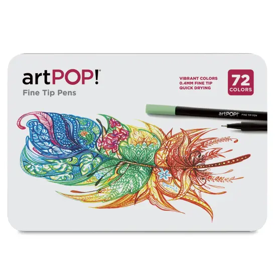 artPOP! Fine Tip Pens, Set of 72, Colored Fine Art Pens for Journals, Drawing, Doodling, Scrapbooks, Sketching, Illustration, Fine Point {3}