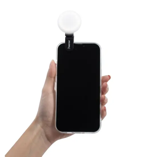 2" Mini Ring Light for Photography and Video, 20 LED Bulbs, 3 Modes, 360 degree, Black {5}