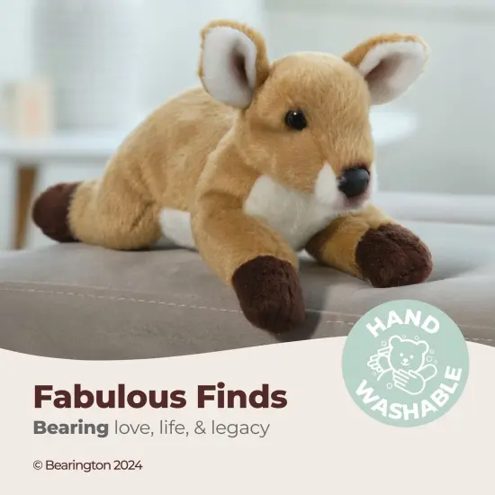 Bearington Lil' Ember Small Plush Stuffed Animal Fawn, Deer 9 inches, For Ages 3-14 Brown {3}