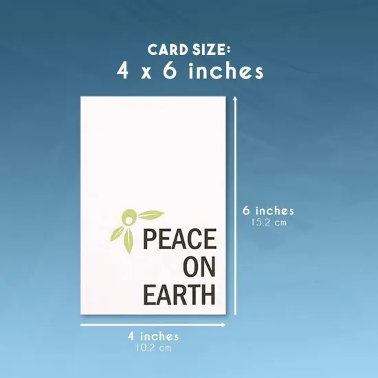 48-Pack Merry Christmas Greetings Cards with Envelopes Set, 4x6 Xmas Note Cards Box Set for Festive Seasons, Holiday Cards Bulk, 6 Minimalistic Designs White {4}