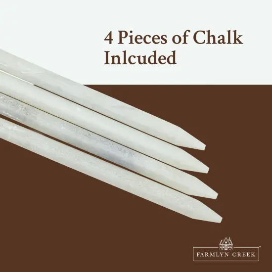 2 Rustic Farmhouse Hanging Chalkboard Signs with 4 Chalk Sticks (6 Piece Set) Black {4}