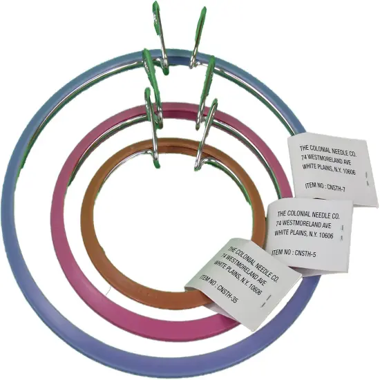 Frank A. Edmunds Spring Tension Hoop Set 3/Pkg-3.5", 5" & 7" {3}