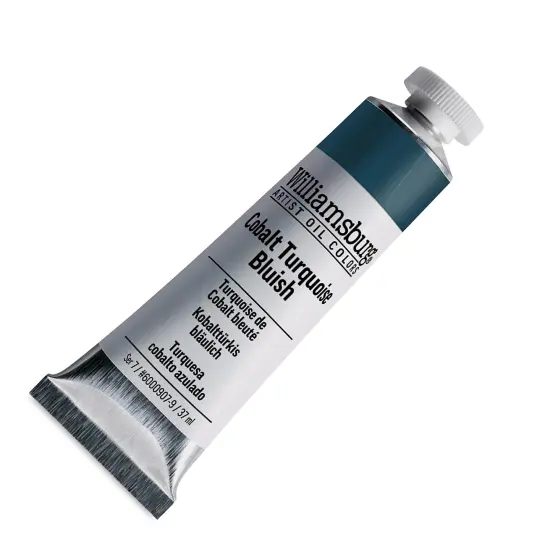 Williamsburg Handmade Oil Paint - Cobalt Turquoise Bluish, 37 ml tube {2}