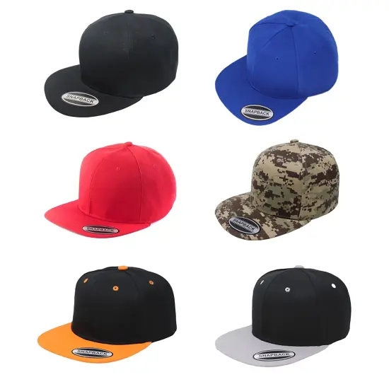 Balec 2-Pack Snapback Cap Hat Flatbrim Adjustable {2}