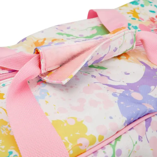 Pastel Watercolor Sewing Machine Carrying Case - Universal Tote Travel Bag Accessories Organizer Compatible with Most Standard Machines (18.1 x 9.4 x 12.2 Inch) Multicolor {7}