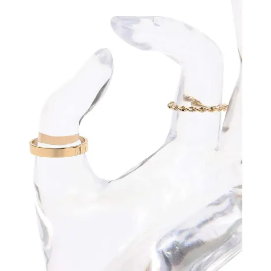Clear Hand Shaped Ring Holder for Jewelry Display (6.3 Inches) {5}