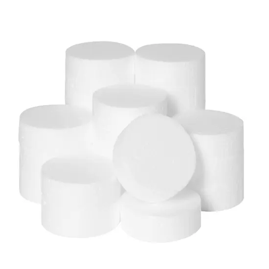24 Pack Foam Circles for Crafts - 3 Inch Round Polystyrene Discs for DIY Projects (1 Inch Thick, White) {1}