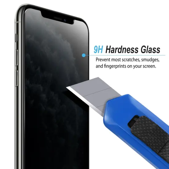 Privacy Glass Screen Protector Compatible with iPhone XS Max 6.5" [2 Pack] Insten Full Protection Anti Spy Tempered Glass Shield Guard [Case Friendly][Anti-Scratch] Grey {4}