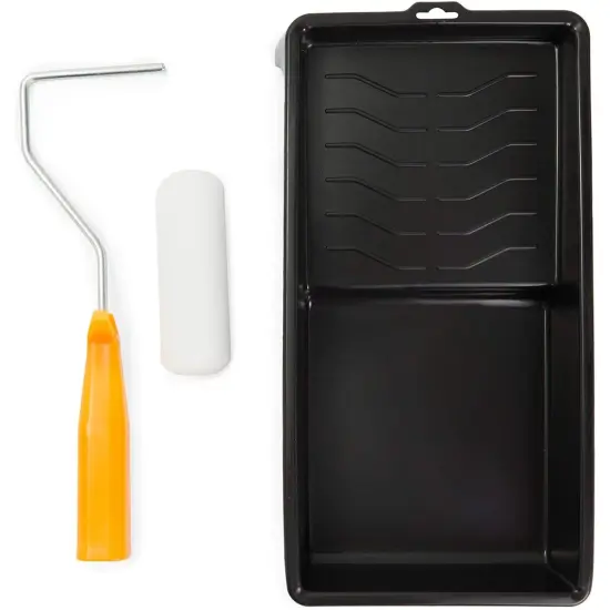 Okuna Outpost House Painting Supplies Kit with Tray and Roller Frame (13 Pieces) Black {5}