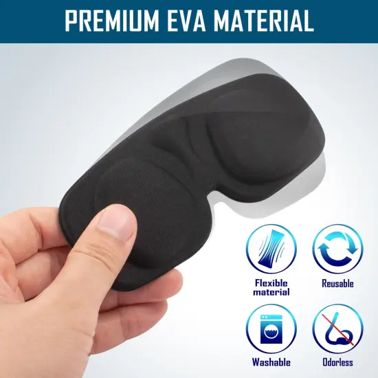 Insten VR Lens Protector Cover For Oculus Quest 2 VR Headset Lens Protective Soft Pad, Anti-Dust Anti-Scratch, Black 1-Pack {4}