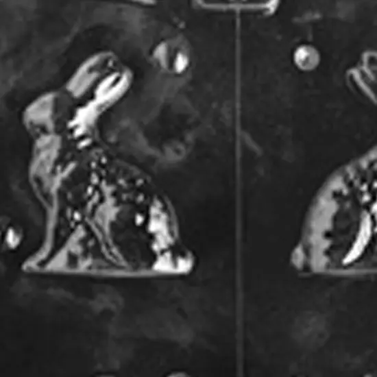 3D Small Sitting Easter Bunny Chocolate Mold for Easter Treat Bags {3}