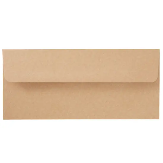 Juvale 100-Pack #10 Brown Kraft Paper Business Envelopes Bulk for Checks, Invoices, Gift Certificates, Mailing Letters, Invitations, Documents, Forms, and Statements (4-1/8X9-1/2 in) {4}