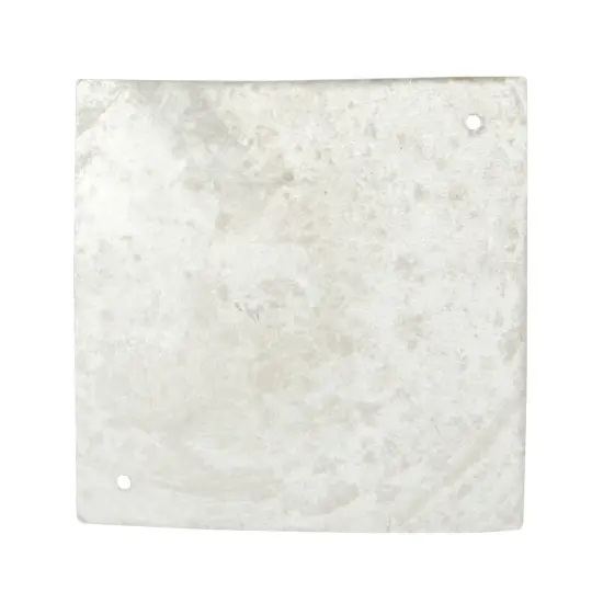 20 Pack Diamond Capiz Shells with Holes for Jewelry Making, Decoration, Wind Chimes, Crafts (2 In) White {7}