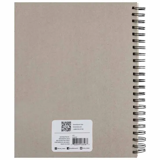 Brea Reese: Sketch Paper Pad Spiral-Bound 80 Sheets - 9x12" - 60 lb, Acid-Free, Smooth Application, Perfect for Pencil Drawings, Adult Art Supplies {3}