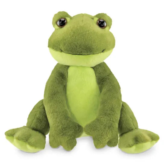 Bearington Ribbity Plush Frog Stuffed Animal, 8.5 Inches, For Ages 1-14 Green {1}