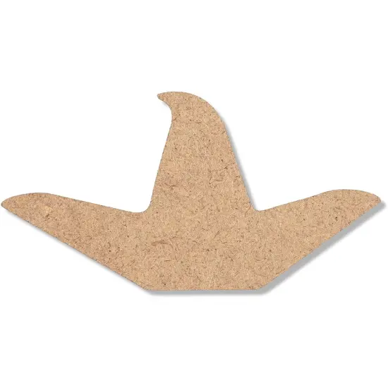 Unfinished Wood Cutouts, Witch Halloween Decorations (24 Pack) Brown {5}