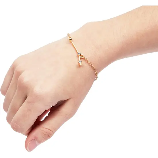 Aries Zodiac Necklace and Bracelet, Gold Constellation Astrology Jewelry Gift Set for Women {5}