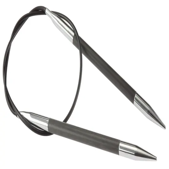KnitPro-Karbonz Fixed Circular Knitting Needles 16"-Size 8/5.00mm {1}