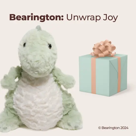 Bearington Rex The T-Rex Dino Plush, 12 Inch Dinosaur Stuffed Animal, For Ages 1-14 Green {5}