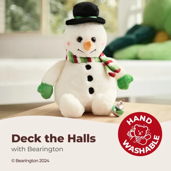 Bearington Big Snowball Snowman Plush, 14 Inch Snowman Stuffed Animal, Ideal Stuffed Christmas Animals Gift for Toddlers, Kids & Teens, For Ages 3-14 White {3}