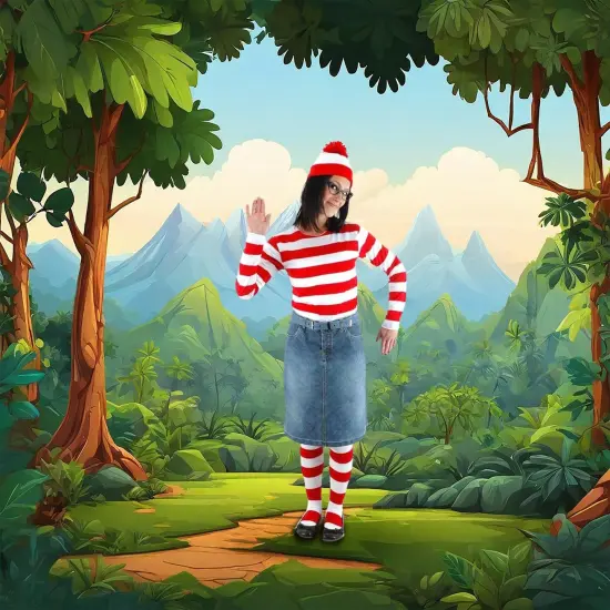 Where's Waldo Wenda Costume Kit Adult {3}
