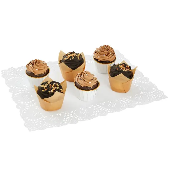 Rectangular Paper Doilies for Placemats, Cakes, Desserts (White, 15.5 x 11.7 In, 100 Pack) {5}