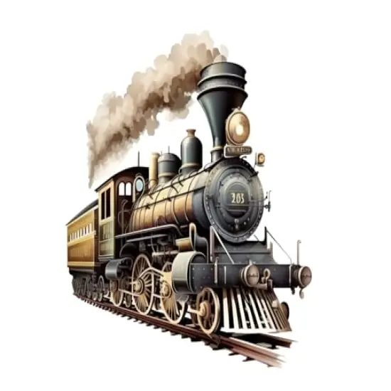 Steam Train #1 Edible Cake Topper Image Decoration Frosting sheet (1/4 Sheet) {1}