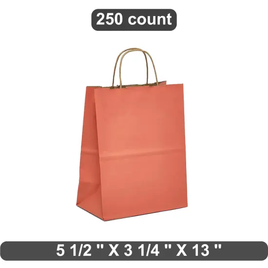 Petite Kraft Tinted Shopping Bag 5.5" x 3.25" x 13" {1}